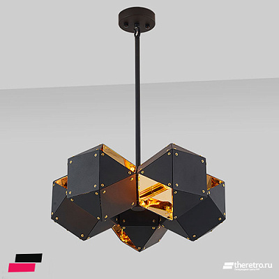 Welles 5 Spoke Pendant Lamp Золотой  фото 1