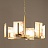 Подвесной светильник Marble square Chandelier 6 плафонов  фото 4