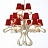 Jacco Maris Ode 1647 Chandelier Красный фото 2