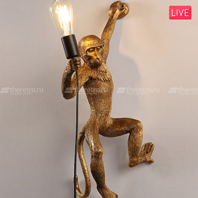 Настенный светильник Seletti Monkey Lamp Белый A  фото 1