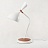 Austen Large Offset Table Lamp Circa Белый фото 5