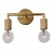 Бра RH Utilitaire Double Sconce Латунь фото 5