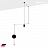 VIBIA WIREFLOW FREE-FORM 3 плафона  фото 2